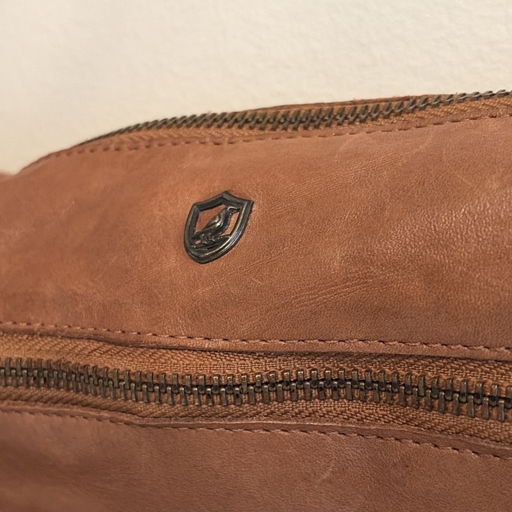 Cochor Brown Genuine Leather Multi Pocket Crossbody Bag Organizer Purse - Picture 5 of 16